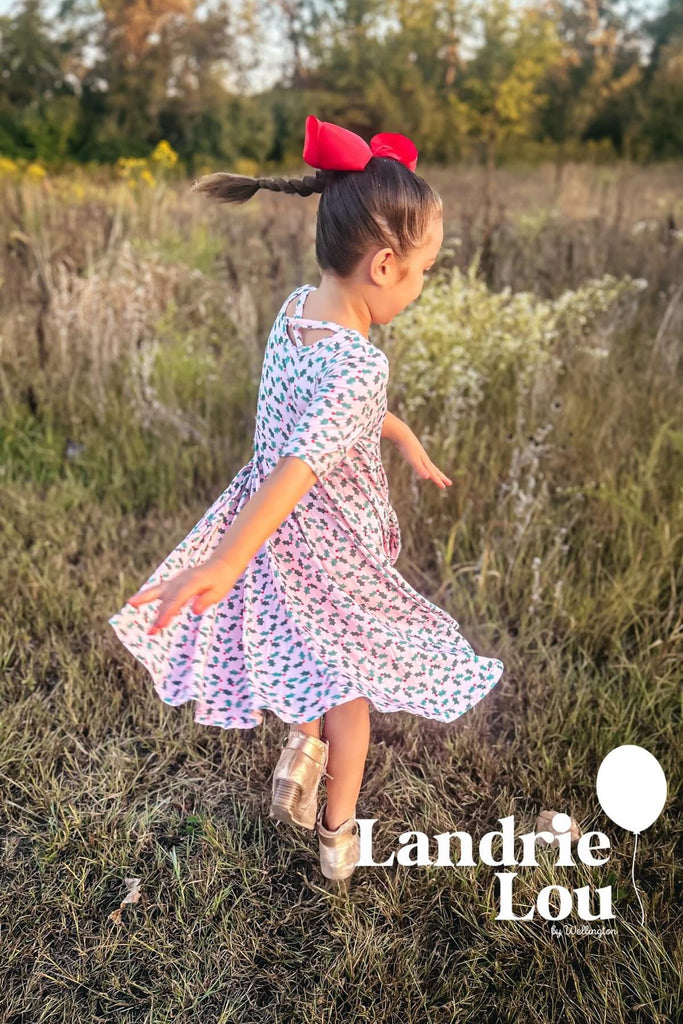 Easter bunny bamboo twirl dress. Small shop retailer