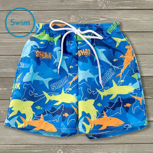 SHARKS! Boys Swim Shorts