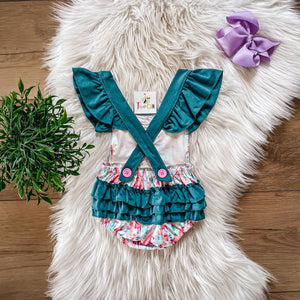 Horse and Wildflowers Infant Romper