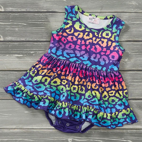 Neon Safari Infant Romper