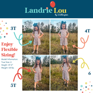 Santa & Reindeer Bamboo Twirl Dress