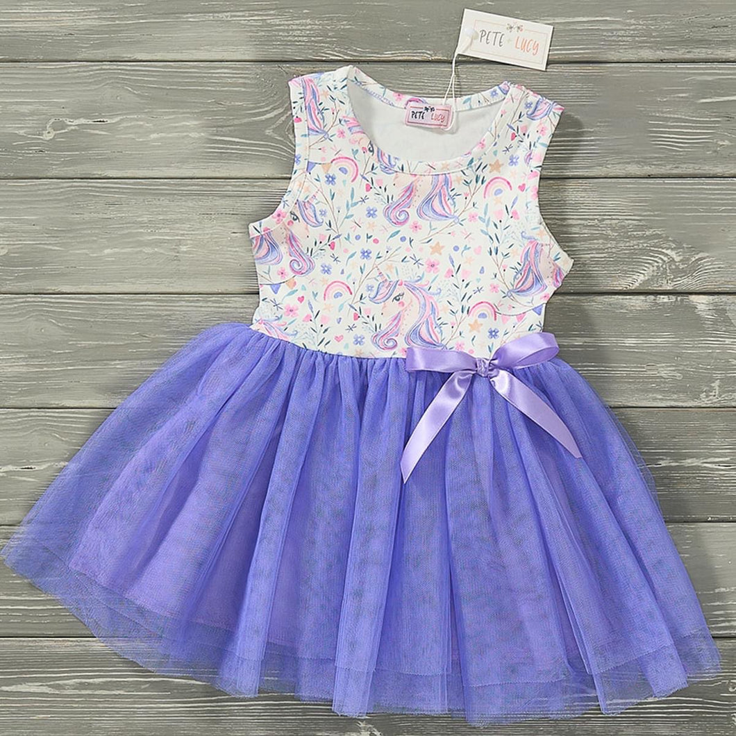 Lovely Unicorn Tulle Dress and accessories
