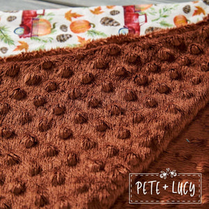 Pumpkin Spice and Everything Nice Blankets (Orange or Brown)