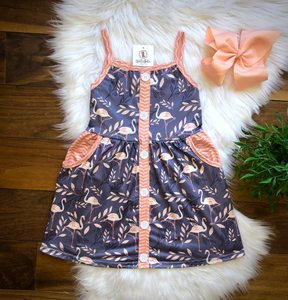Fabulous Flamingos Tank Dress