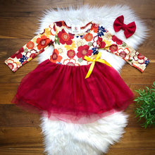 Retro Floral Tulle Dress