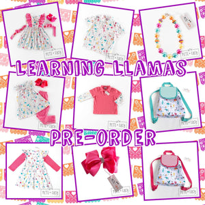 Learning Llamas - Short Sleeve Dress
