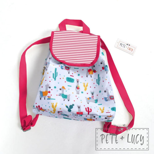 Learning Llamas Backpack - Red or Green